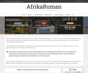 Afrikaroman.de(Literaturportal für Romane über Afrika) Screenshot