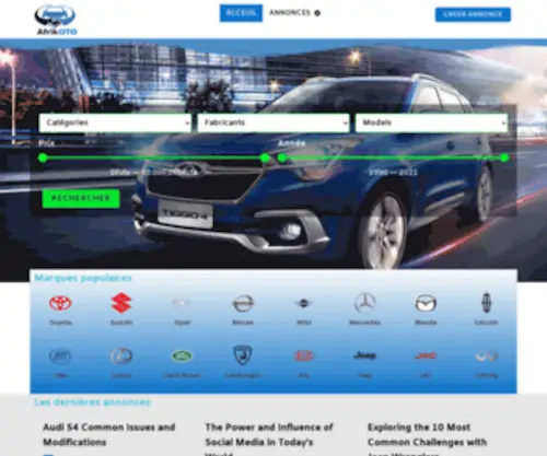 Afrikauto24.com(Acheter ou vendre des voitures) Screenshot