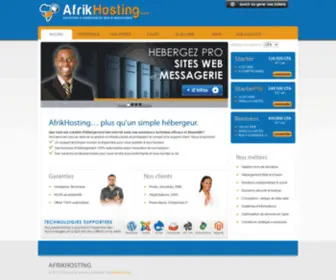 Afrikhosting.com(Hébergement online) Screenshot