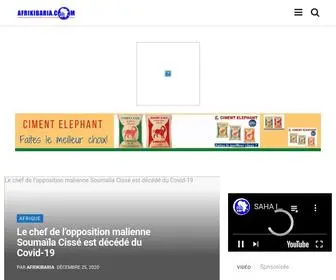 Afrikibaria.com(Toute l'actualité d'ici et d'ailleurs en un click) Screenshot