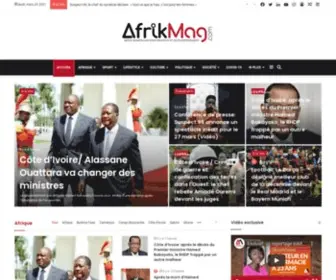 Afrikmag.com(Média Panafricain d'Infos et de Divertissement) Screenshot