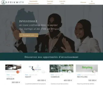 Afrikwity.com(Crowdfunding investissement Afrique Startup PME) Screenshot