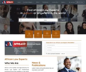 Afrilex.com(African Law Experts) Screenshot