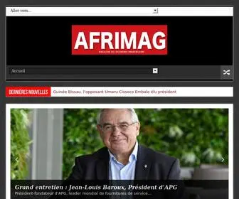 Afrimag.net(Magazine mensuel panafrican) Screenshot