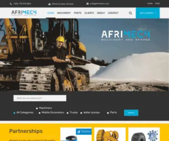 Afrimech.com(New and Used Machinery in East Africa) Screenshot