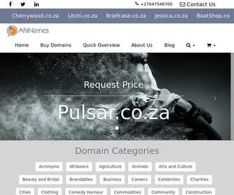 Afrinames.co.za(AfriNames Premium Domains) Screenshot