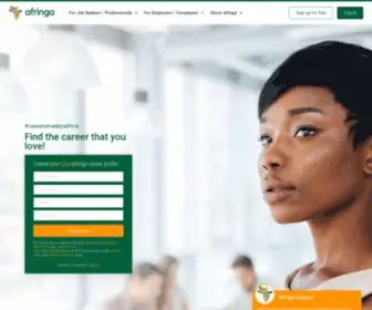 Afringa.com(Find jobs opportunities across the African continent) Screenshot