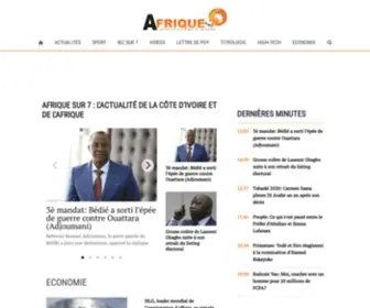 Afrique-Sur7.fr(AFRIQUE SUR 7) Screenshot