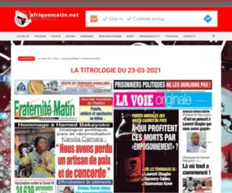 Afriquematin.net(Actualit) Screenshot