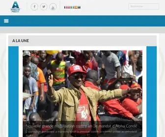 Afriquemedia.tv(Afrique Media) Screenshot