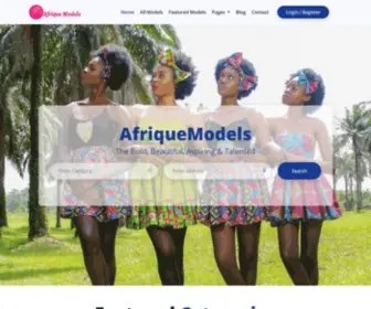 Afriquemodels.com(Afrique Models) Screenshot