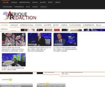 Afriqueredaction.com(AFRIQUE REDACTION Site d'actualité africaine et internationale) Screenshot