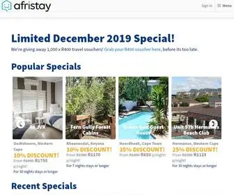 Afristay.com(Holiday Homes) Screenshot
