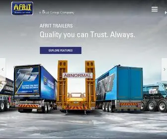 Afrit.co.za(The Leading Trailer Manufacturer) Screenshot