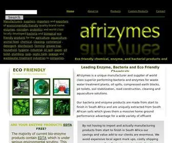 Afrizymes.co.za(Enzymes for Waste Water Treatment Plants) Screenshot