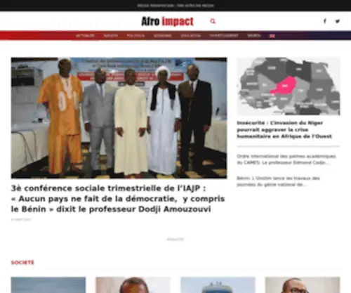 Afro-Impact.com(Afro impact) Screenshot