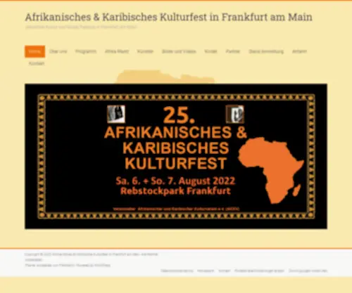 Afro-Karibik.de(Afrikanisches & Karibisches Kulturfest in Frankfurt am Main) Screenshot