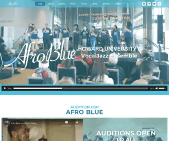 Afrobluehu.com(The vocal jazz ensemble from Howard University. Their repertoire) Screenshot