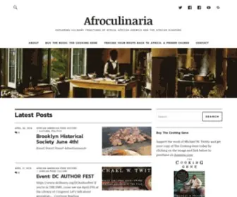 Afroculinaria.com(Exploring Culinary Traditions of Africa) Screenshot