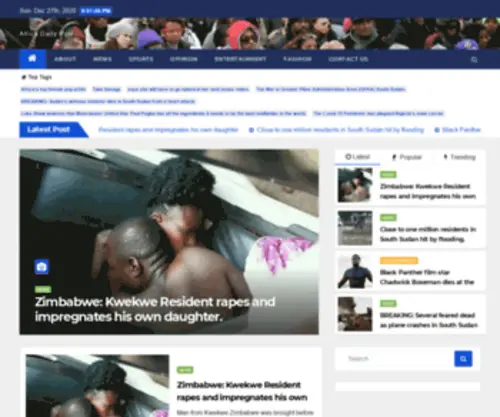 Afrodailypost.com(Africa Daily Post) Screenshot
