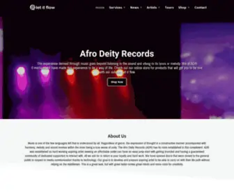 Afrodeityrecords.com(Afro Deity Records) Screenshot