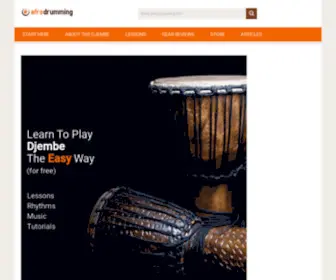 Afrodrumming.com(Afrodrumming) Screenshot