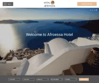 Afroessa.gr(Accommodation in Santorini) Screenshot