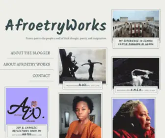 Afroetryworks.com(From a poet to the people) Screenshot