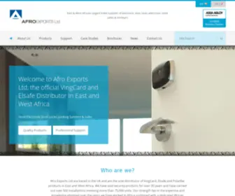Afroexports.com(We are the official ASSA ABLOY Hospitality (formerly VingCard & Elsafe)) Screenshot