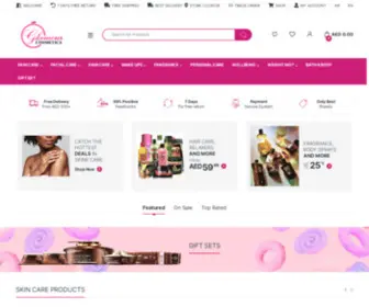 Afroglamourcosmetics.com(Best Cosmetics Online Shop in Dubai) Screenshot