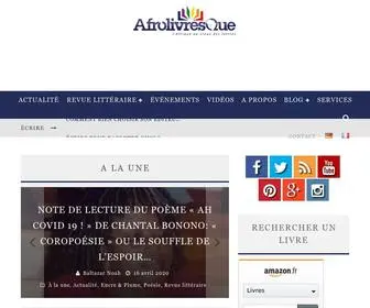 Afrolivresque.com(L'Afrique aux creux des lettres) Screenshot