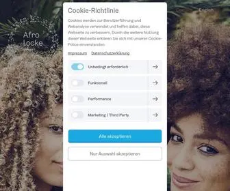 Afrolocke.de(Pflege für Afrohaare und Naturlocken) Screenshot