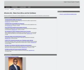 Afromix.info(News from Africa and the Caribbean) Screenshot