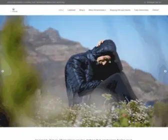 Afromontane.co.za(We design and manufacture Wool filled outdoor/urban puffer jackets in Cape Town) Screenshot