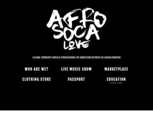 Afrosocalove.com(Afro Soca Love) Screenshot