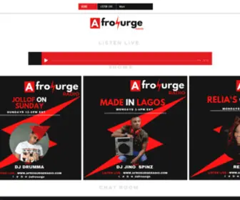 Afrosurgeradio.com(Afrosurge Radio) Screenshot