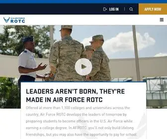 Afrotc.com(Air Force ROTC) Screenshot