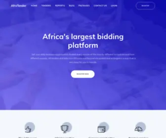 Afrotender.com(Tenders and bids in Ethiopia) Screenshot