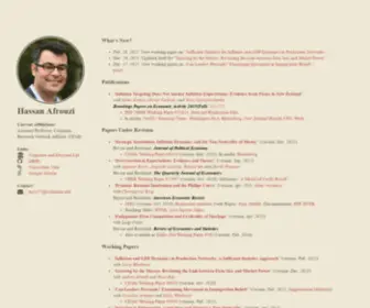 Afrouzi.com(Current Affiliations) Screenshot