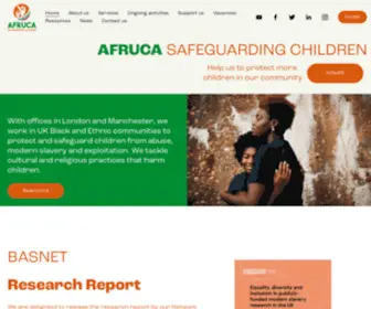 Afruca.org(Africans Unite Against Child Abuse) Screenshot