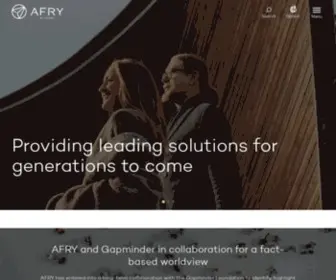 Afry.com(Providing leading solutions for generations to come) Screenshot