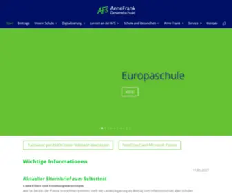 AFS-GT.de(Anne-Frank-Gesamtschule | Städtische Gesamtschule Gütersloh) Screenshot