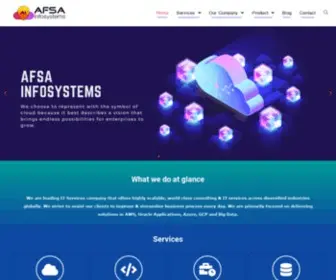 Afsainfosystems.com(Leading IT Services Providing Company) Screenshot