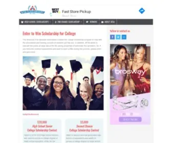Afsascholarship.org(Take 10 Minutes to Enter for a Chance to Win Money for College) Screenshot