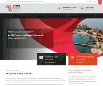 AFSBT.org(Africa Society for Blood Transfusion) Screenshot