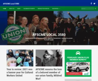 Afscme3580.org(Afscme 3580) Screenshot