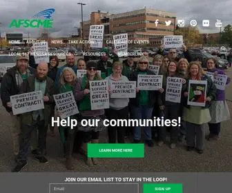 Afscme517.org(Local 517 Washington County) Screenshot