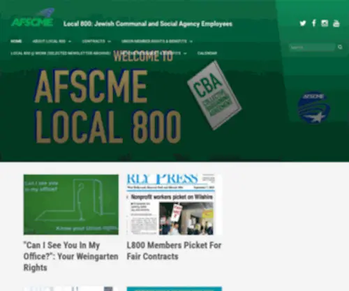 Afscmelocal800.org(Local 800) Screenshot