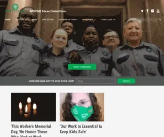 Afscmetexascorrections.org(AFSCME Texas Corrections) Screenshot
