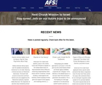 Afsi.org(Americans For A Safe Israel) Screenshot